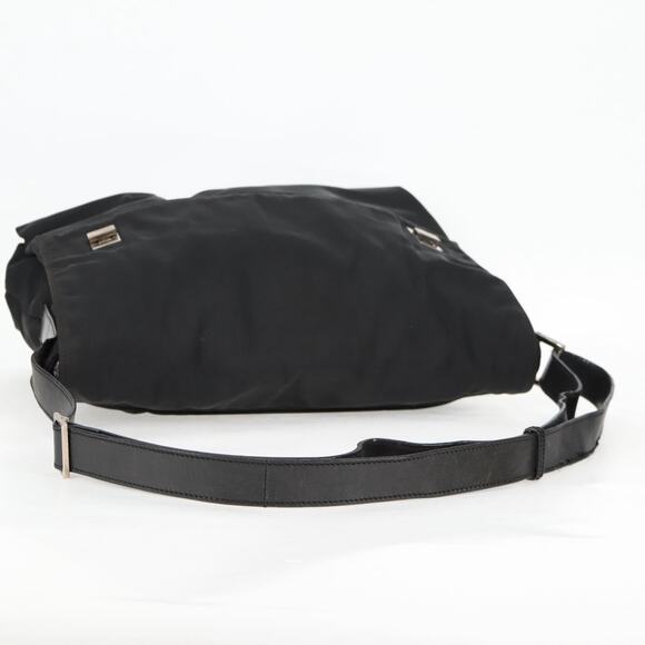 GUCCI Shoulder Bag Nylon Black Silver 019.0308 - Picture 9 of 16